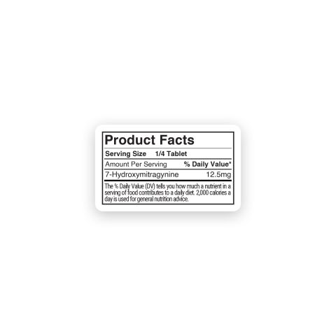 50mg 7-Hydroxy Tablets - Unflavored - Chill Extreme - Thumbnail 7