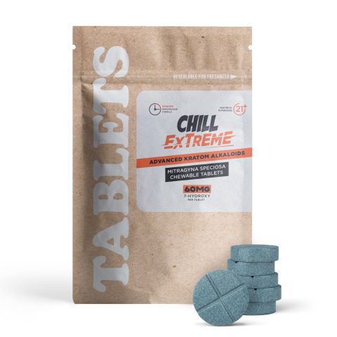 60mg 7-Hydroxy Tablets - Unflavored - Chill Extreme - Thumbnail 2