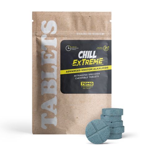 70mg 7-Hydroxy Tablets - Unflavored - Chill Extreme - Thumbnail 2