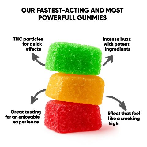 100mg Delta 8 Gummies - Fruity Blend - Thumbnail 10