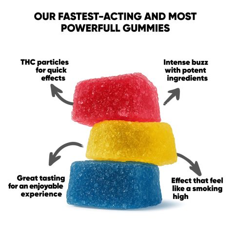 50mg Delta 8 Gummies - Tropical Mix - Thumbnail 10