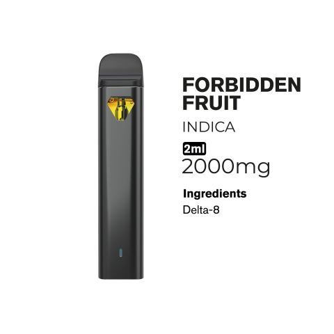 2000mg Delta 8 Vape Pen - Forbidden Fruit - Indica - 2ml - Thumbnail 2
