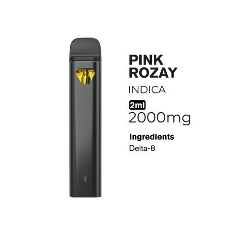 2000mg Delta 8 Vape Pen - Pink Rozay - Indica - 2ml - Thumbnail 2