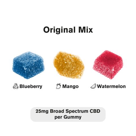 25mg Broad Spectrum CBD Gummies - Original Mix - Thumbnail 4