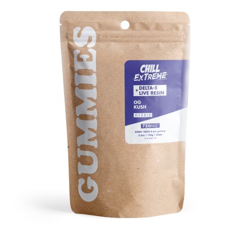 25mg Delta 8 + Live Resin Gummies - OG Kush - Hybrid - Thumbnail 3