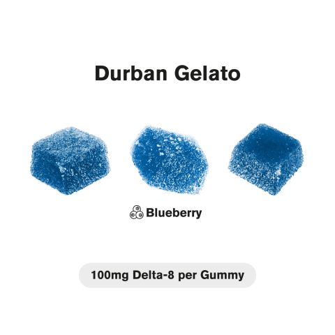 100mg Delta 8 + Live Resin Gummies - Durban Gelato - Hybrid - Thumbnail 4