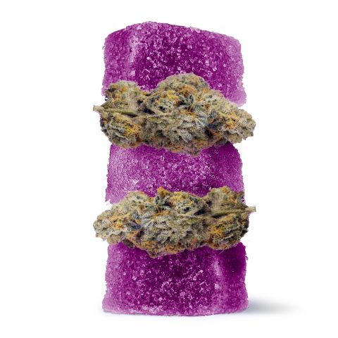 150mg Delta 8 + Live Resin Gummies - Wedding Cake - Hybrid - Thumbnail 1