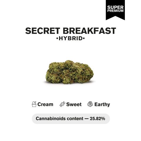 Secret Breakfast Flower - THCA - Hybrid - Thumbnail 4