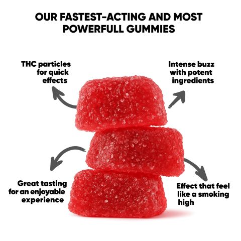 10mg Delta 9 Gummies - Strawberry - Thumbnail 10