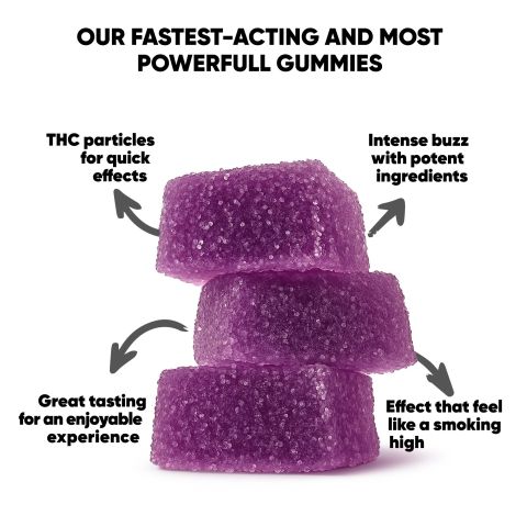 15mg Delta 9 Gummies - Grape - Thumbnail 10