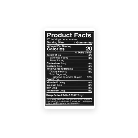 20mg Delta 9 Gummies - Lemon - Thumbnail 9