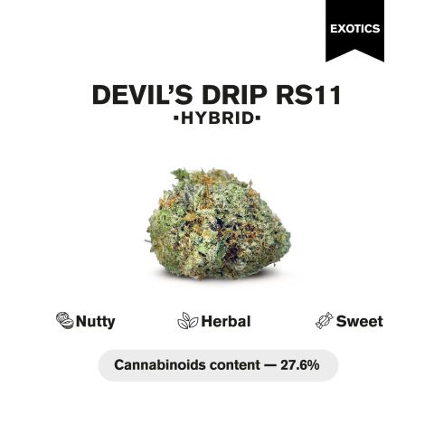 Devil's Drip RS11 Flower - THCA - Hybrid - Thumbnail 4