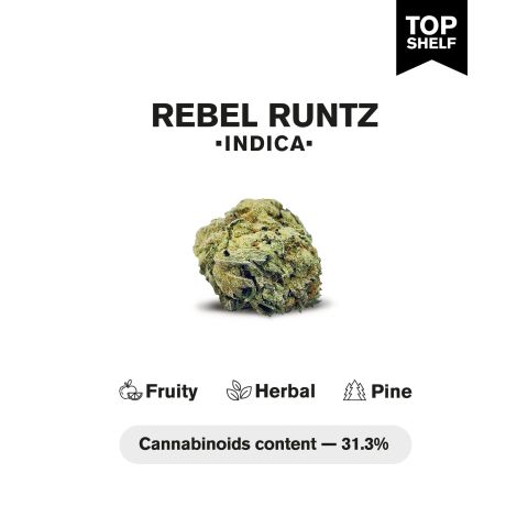 Rebel Runtz Flower - THCA - Indica - Thumbnail 4