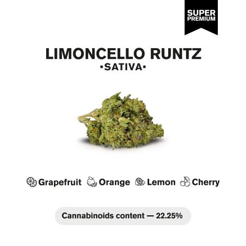 Limoncello Runtz Flower - THCA - Sativa - Thumbnail 4