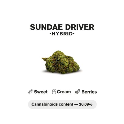 0.5g Sundae Driver Mini Pre-Roll - Hybrid - THCA - 5 Joints - Thumbnail 5