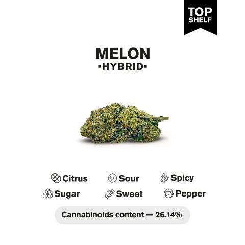 Melon Flower - THCA - Hybrid - Thumbnail 4