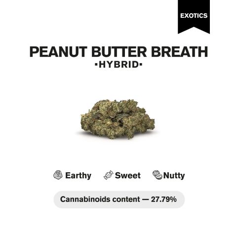 Peanut Butter Breath Flower - THCA - Hybrid - Thumbnail 4