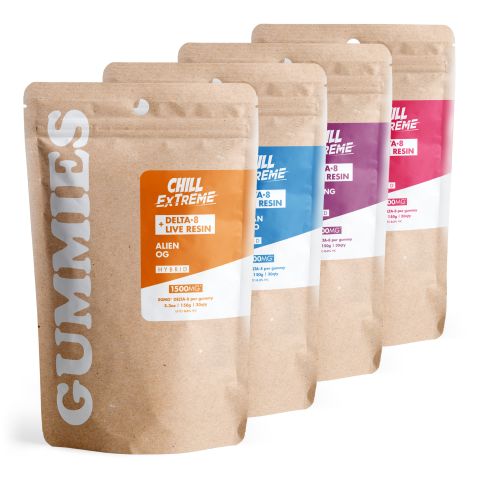 Delta 8 Live Resin Gummies Hybrid Bundle - Chill Extreme - Thumbnail 1