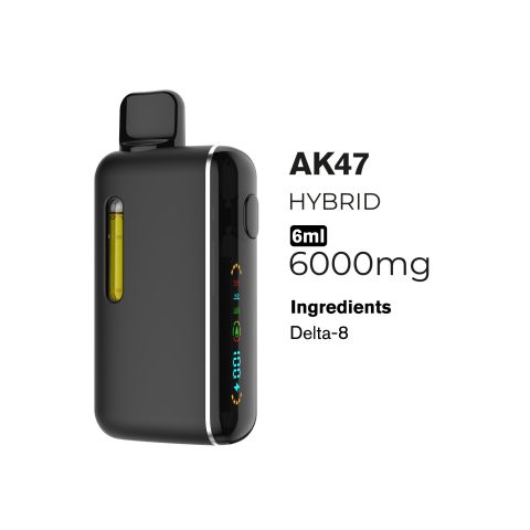 6000mg D8 Vape Pen - AK47 - Hybrid - 6ml - Thumbnail 2