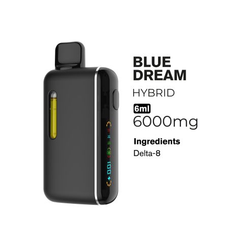 6000mg D8 Vape Pen - Blue Dream - Hybrid - 6ml - Thumbnail 2