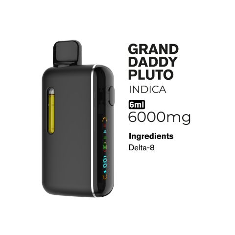 6000mg D8 Vape Pen - Grand Daddy Pluto - Indica - 6ml - Thumbnail 2