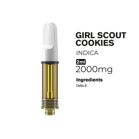 2000mg D8 Vape Cart - Girl Scout Cookies - Indica - 2ml - Thumbnail 2