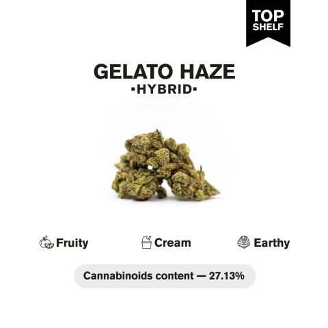 Gelato Haze Flower - THCA - Hybrid - Thumbnail 5