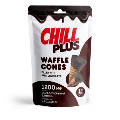 100mg Dark Chocolate Waffle Cones - D8 & THCP - Thumbnail 3