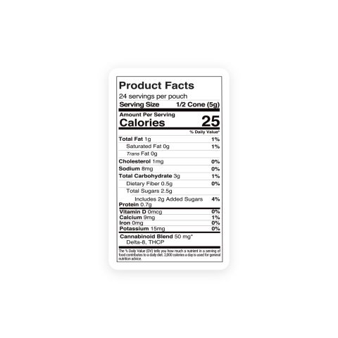 100mg Dark Chocolate Waffle Cones - D8 & THCP - Thumbnail 8