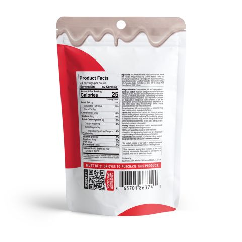 100mg D8, THCP Waffle Cones - Strawberry + White Chocolate - Thumbnail 8