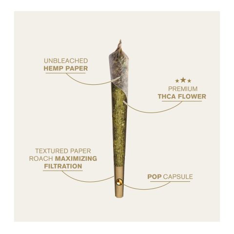 1.5g Pop Capsule Pre-Roll - Indica Blend - THCA - Thumbnail 2