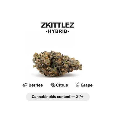 1.5g Zkittlez King Size Pre-Roll - Indica - THCA - 5 Joints - Thumbnail 5