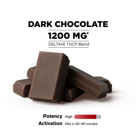 1,200mg Dark Chocolate Bar - Delta 8 - Thumbnail 4