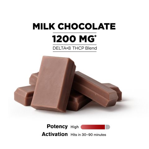 1,200mg Milk Chocolate Bar - Delta 8 - Thumbnail 4