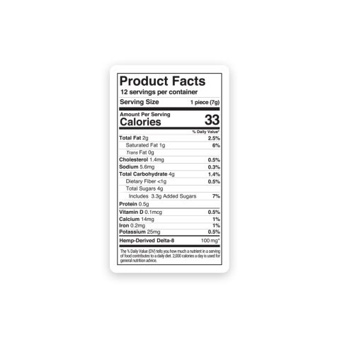 1,200mg Milk Chocolate Bar - Delta 8 - Thumbnail 8