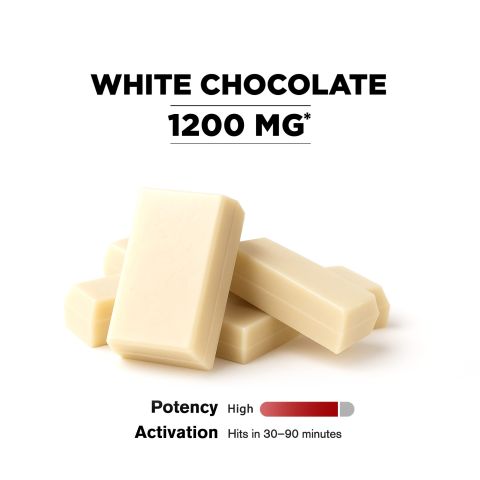 1,200mg White Chocolate Bar - Delta 8 - Thumbnail 4