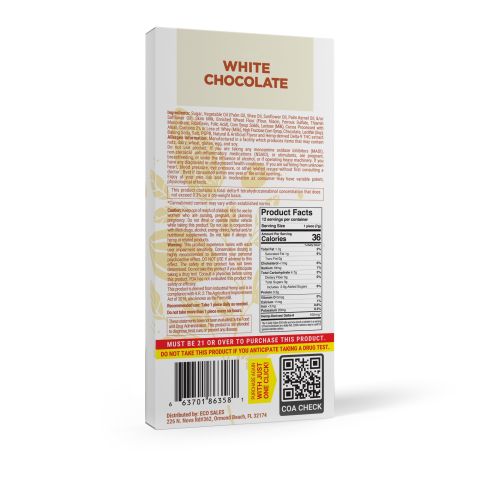 1,200mg White Chocolate Bar - Delta 8 - Thumbnail 7
