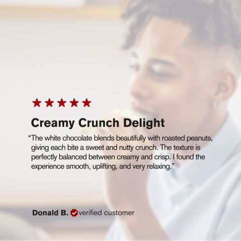 600mg White Chocolate & Peanuts Bar - Delta 8 - Thumbnail 6