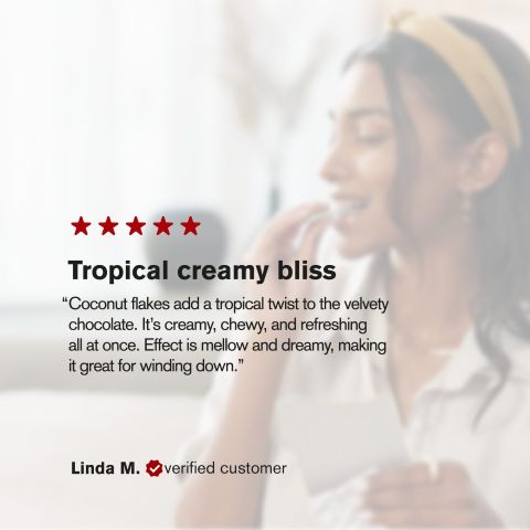 1,200mg White Chocolate & Coconut Flakes Bar - Delta 8 - Thumbnail 6