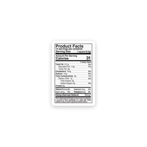 600mg White Chocolate & Candies Bar - Delta 8 - Thumbnail 8