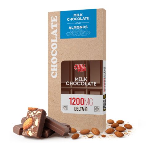 1,200mg Milk Chocolate & Almonds Bar - Delta 8 - Thumbnail 2