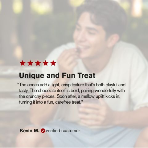600mg Dark Chocolate & Wafer Cones Bar - Delta 8 - Thumbnail 6