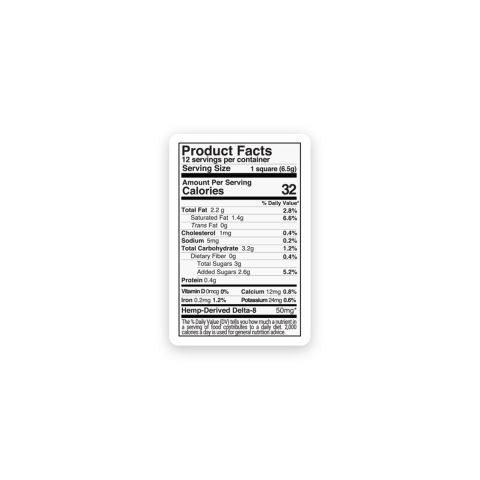 600mg Milk Chocolate & Coconut Flakes Bar - Delta 8 - Thumbnail 8