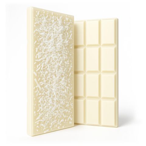 600mg White Chocolate & Coconut Flakes Bar - Delta 8 - Thumbnail 1