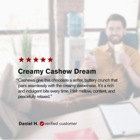 600mg White Chocolate & Cashews Bar - Delta 8 - Thumbnail 6