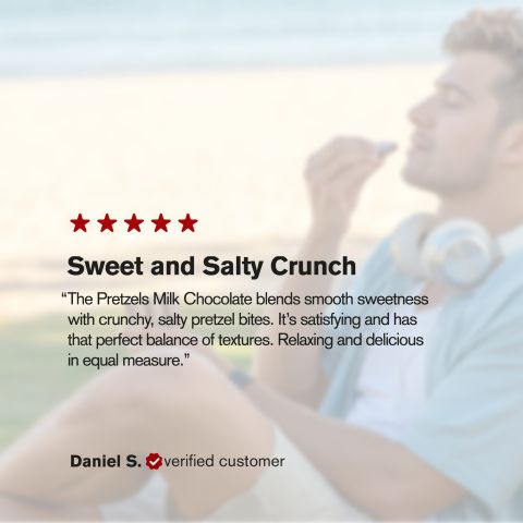 600mg Milk Chocolate & Pretzels Bar - Delta 8 - Thumbnail 6