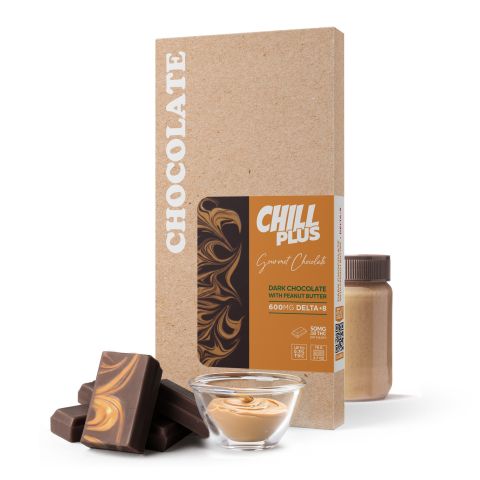 600mg Dark Chocolate & Peanut Butter Bar - Delta 8 - Thumbnail 2