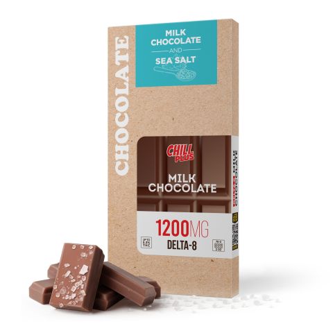 1,200mg Milk Chocolate & Sea Salt Bar - Delta 8 - Thumbnail 2