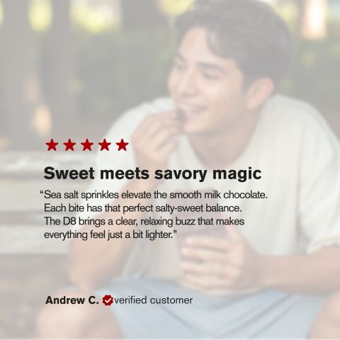 1,200mg Milk Chocolate & Sea Salt Bar - Delta 8 - Thumbnail 6