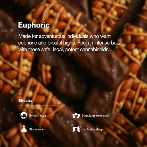 100mg - Delta 8 - Caramel Almond & Sea Salt Nut Bar - Thumbnail 5